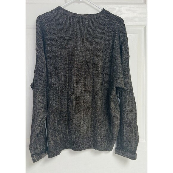 Men's COLLEZIONE DANTE Crewneck Sweater Size L Wool Acrylic Made In Italy FLAWS - Picture 2 of 5